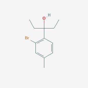 3-(2-Bromo-4-methylphenyl)pentan-3-ol