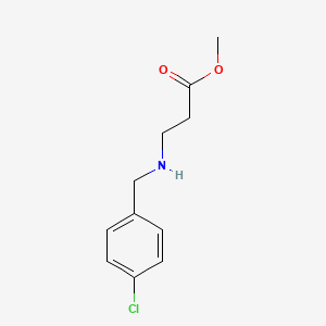 molecular formula C11H14ClNO2 B8727971 methyl 3-{[(4-chlorophenyl)methyl]amino}propanoate 