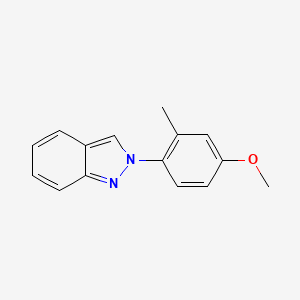 molecular formula C15H14N2O B8727996 2-(4-methoxy-2-methylphenyl)-2H-indazole 