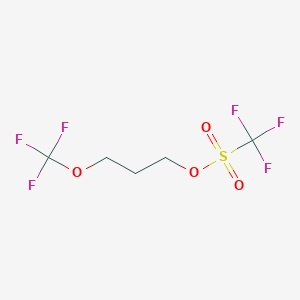 molecular formula C5H6F6O4S B8728011 3-(Trifluoromethoxy)propyl trifluoromethanesulfonate CAS No. 911116-28-4