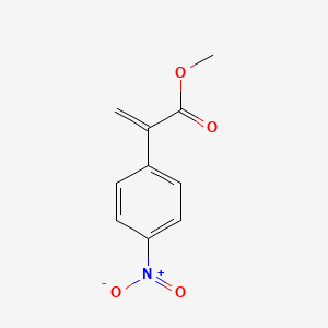 molecular formula C10H9NO4 B8728043 Methyl 2-(4-nitrophenyl)acrylate 
