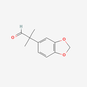 2-Methyl-2-(1,3-benzodioxole-5-yl)propanal