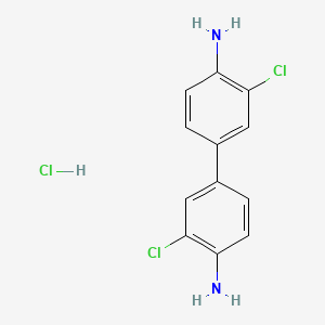 B8728057 4-(4-Amino-3-chlorophenyl)-2-chloroaniline;hydrochloride CAS No. 56532-21-9