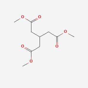 molecular formula C10H16O6 B8728066 Dimethyl 3-(2-methoxy-2-oxoethyl)pentanedioate CAS No. 57056-38-9