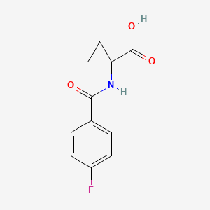 1-(4-Fluorobenzamido)cyclopropane-1-carboxylic acid