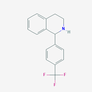 molecular formula C16H14F3N B8728086 1-(4-(Trifluoromethyl)phenyl)-1,2,3,4-tetrahydroisoquinoline 