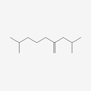molecular formula C12H24 B8728116 1-Heptene, 2-isobutyl-6-methyl- 