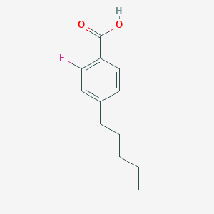 molecular formula C12H15FO2 B8728132 2-fluoro-4-pentylBenzoic acid CAS No. 123843-53-8