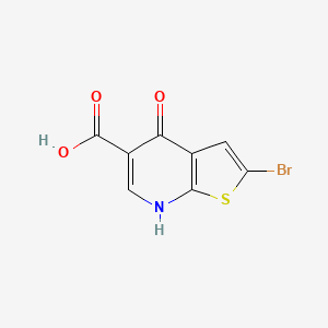 molecular formula C8H4BrNO3S B8728136 2-Bromo-4-hydroxythieno[2,3-b]pyridine-5-carboxylic acid CAS No. 55503-19-0