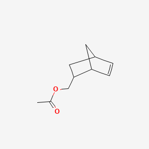 molecular formula C10H14O2 B8728155 Bicyclo(2.2.1)hept-5-ene-2-methanol, acetate CAS No. 10471-24-6