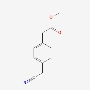 molecular formula C11H11NO2 B8728170 (4-Cyanomethyl-phenyl)-acetic acid methyl ester CAS No. 193290-61-8