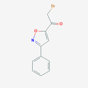 molecular formula C11H8BrNO2 B087282 5-(溴乙酰基)-3-苯基异噁唑 CAS No. 14731-14-7