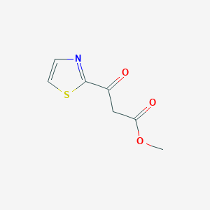 molecular formula C7H7NO3S B8728249 Methyl 3-oxo-3-(1,3-thiazol-2-yl)propanoate 
