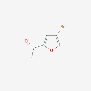 molecular formula C6H5BrO2 B8728252 1-(4-Bromofuran-2-yl)ethanone 