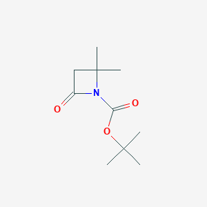 molecular formula C10H17NO3 B8728282 Tert-butyl 2,2-dimethyl-4-oxoazetidine-1-carboxylate 