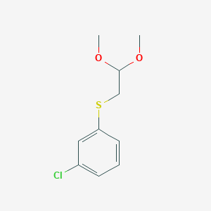 1-Chloro-3-[(2,2-dimethoxyethyl)sulfanyl]benzene