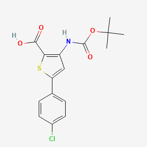 3-Tert-butoxycarbonylamino-5-(4-chlorophenyl)thiophene-2-carboxylic acid