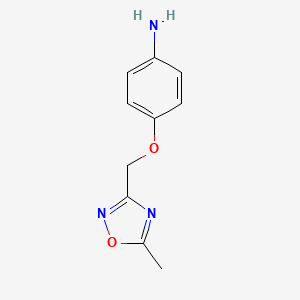 4-[(5-Methyl-1,2,4-oxadiazol-3-yl)methoxy]aniline
