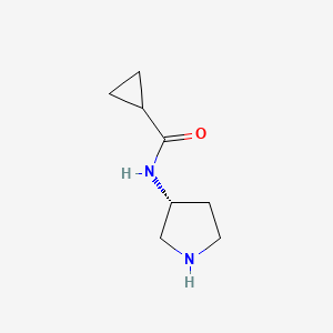 molecular formula C8H14N2O B8728424 (R)-N-(Pyrrolidin-3-yl)cyclopropanecarboxamide 