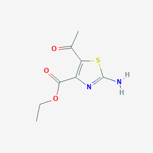 molecular formula C8H10N2O3S B8728446 Ethyl 5-acetyl-2-aminothiazole-4-carboxylate 