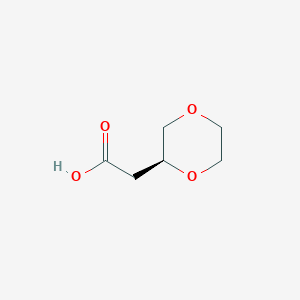 (S)-2-(1,4-dioxan-2-yl)acetic acid
