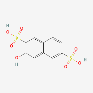 molecular formula C10H8O7S2 B8728489 3-Hydroxy-2,6-naphthalenedisulfonic acid CAS No. 6361-38-2