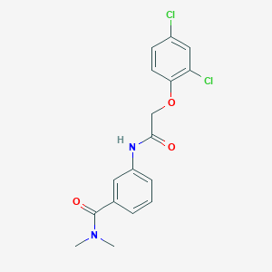 molecular formula C17H16Cl2N2O3 B8728525 3-[2-(2,4-dichloro-phenoxy)acetylamino]-N,N-dimethyl-benzamide 