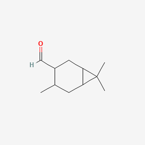 4,7,7-Trimethylbicyclo[4.1.0]heptane-3-carbaldehyde