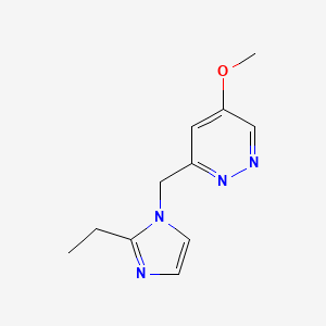 3-((2-Ethyl-1H-imidazol-1-yl)methyl)-5-methoxypyridazine