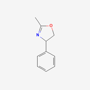 molecular formula C10H11NO B8728602 2-Methyl-4-phenyl-4,5-dihydrooxazole 