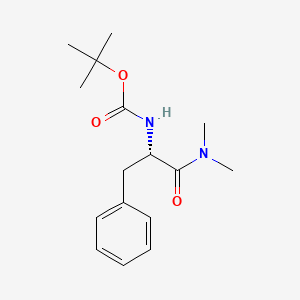 molecular formula C16H24N2O3 B8728620 tert-Butyl (S)-(1-(dimethylamino)-1-oxo-3-phenylpropan-2-yl)carbamate 