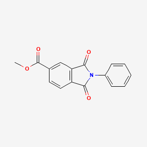molecular formula C16H11NO4 B8728897 N-phenyl-4-carbomethoxyphthalimide 