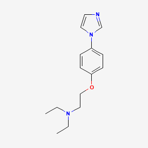 molecular formula C15H21N3O B8728980 2-(4-(1H-Imidazol-1-yl)phenoxy)-N,N-diethylethanamine CAS No. 122958-17-2