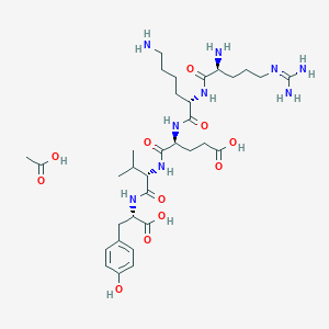 molecular formula C33H55N9O11 B8729016 Splenopentin diacetate 