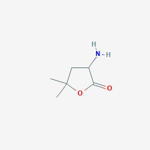 B087292 3-Amino-5,5-dimethyloxolan-2-one CAS No. 13594-33-7