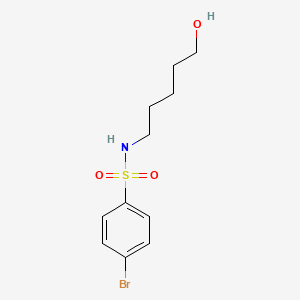 molecular formula C11H16BrNO3S B8729219 4-Bromo-N-(5-hydroxypentyl)benzene-1-sulfonamide CAS No. 918638-44-5