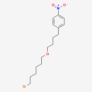 B8729268 1-(4-((6-Bromohexyl)oxy)butyl)-4-nitrobenzene CAS No. 102293-45-8