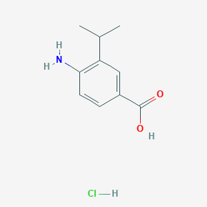 molecular formula C10H14ClNO2 B8729295 4-Amino-3-isopropylbenzoic acid hydrochloride 