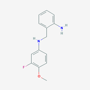 molecular formula C14H15FN2O B8729308 N-(2-aminobenzyl)-3-fluoro-4-methoxyaniline 