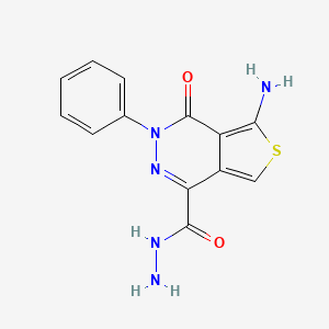 5-Amino-4-oxo-3-phenyl-3,4-dihydro-thieno[3,4-d]pyridazine-1-carboxylic acid hydrazide