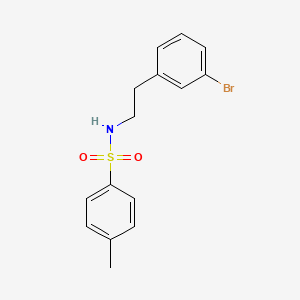 molecular formula C15H16BrNO2S B8729414 N-[2-(3-bromophenyl)ethyl]-4-methylbenzenesulfonamide 