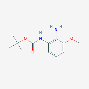 molecular formula C12H18N2O3 B8729442 N-tert-Butyloxycarbonyl-3-methoxy-2-amino Aniline 
