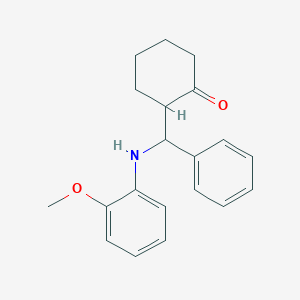 2-[alpha-(2-Methoxyanilino)benzyl]cyclohexanone