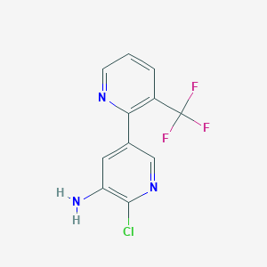 6'-Chloro-3-trifluoromethyl[2,3']bipyridinyl-5'-ylamine