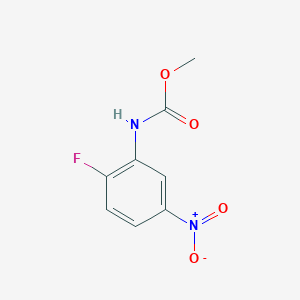 molecular formula C8H7FN2O4 B8729535 methyl N-(2-fluoro-5-nitrophenyl)carbamate 