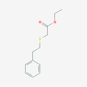 molecular formula C12H16O2S B8729586 Ethyl (phenethylthio)acetate 