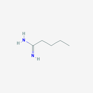 molecular formula C5H12N2 B087296 Pentanimidamide CAS No. 109-51-3