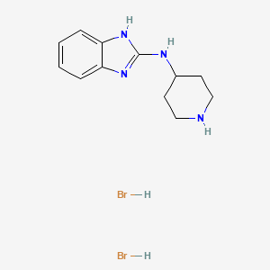 molecular formula C12H18Br2N4 B8729618 N-(Piperidin-4-yl)-1H-benzo[d]imidazol-2-amine dihydrobromide CAS No. 75970-47-7
