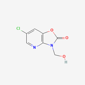 6-Chloro-3-(hydroxymethyl)[1,3]oxazolo[4,5-b]pyridin-2(3H)-one