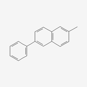 molecular formula C17H14 B8729703 2-Methyl-6-phenylnaphthalene CAS No. 29304-66-3